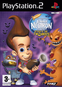 Jimmy Neutron Attack of the Twonkies Playstation 2  box art